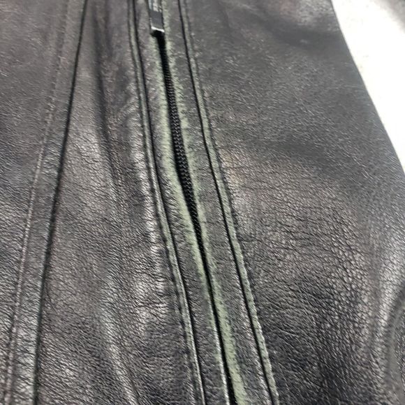 Wilsons Leather Jacket Full zip Pelle Studio Women's Black Full Zip Pockets M - Picture 4 of 16